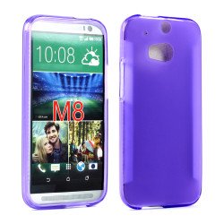 HTC One M8 TPU Gel Case (Purple)